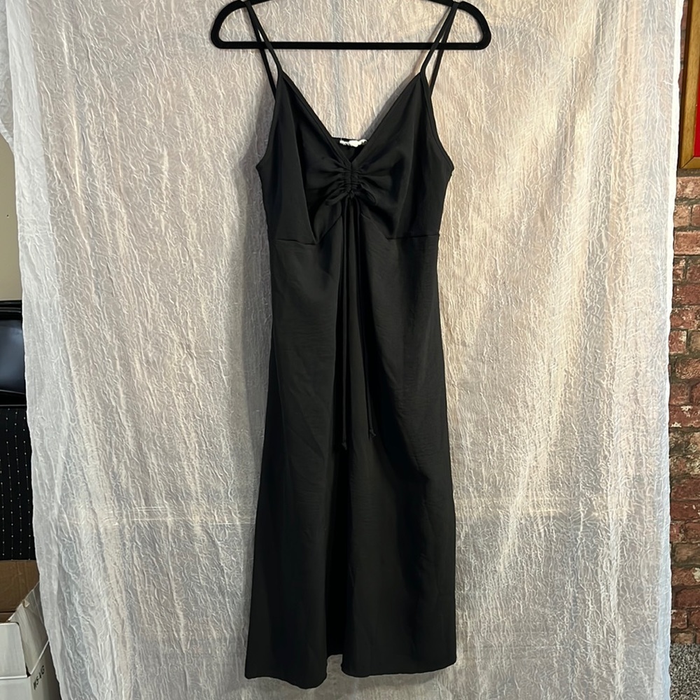 See You Monday black Large midi dress.